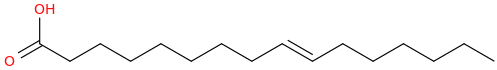 9 hexadecenoic acid, (9e) 